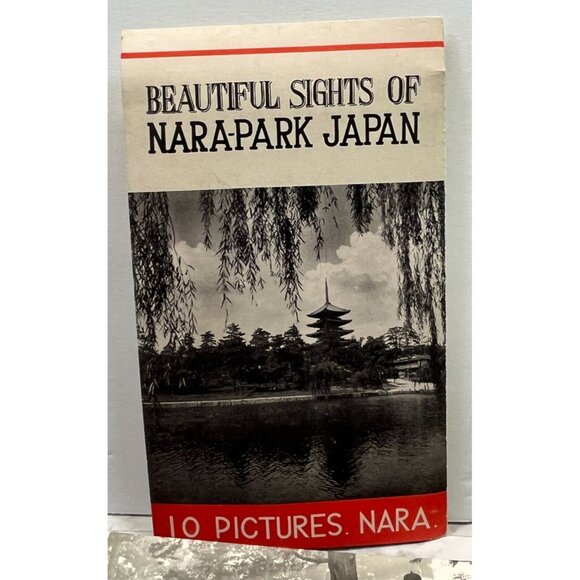 Nara-Park Japan RPPC Postcard Vintage Set of 9 Travel Souvenir Photos 1940s - Picture 2 of 16